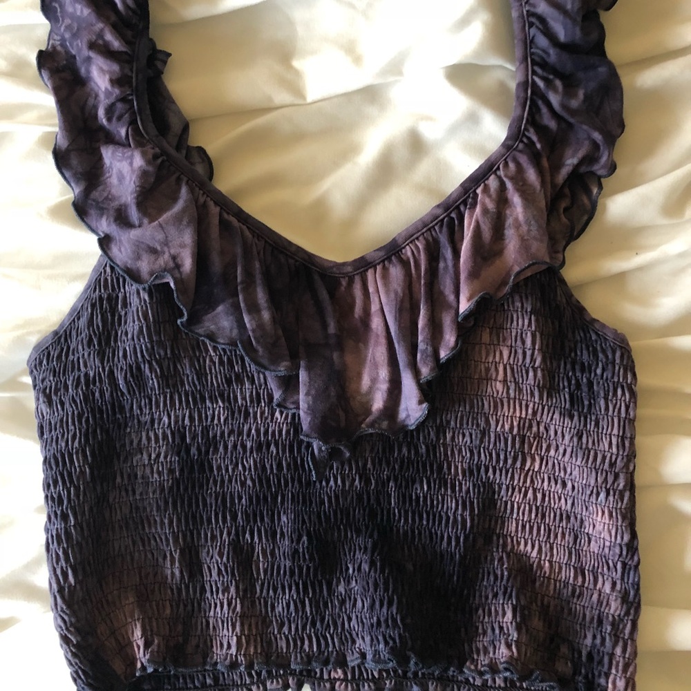 American eagle cropped tie dye shirt/ M